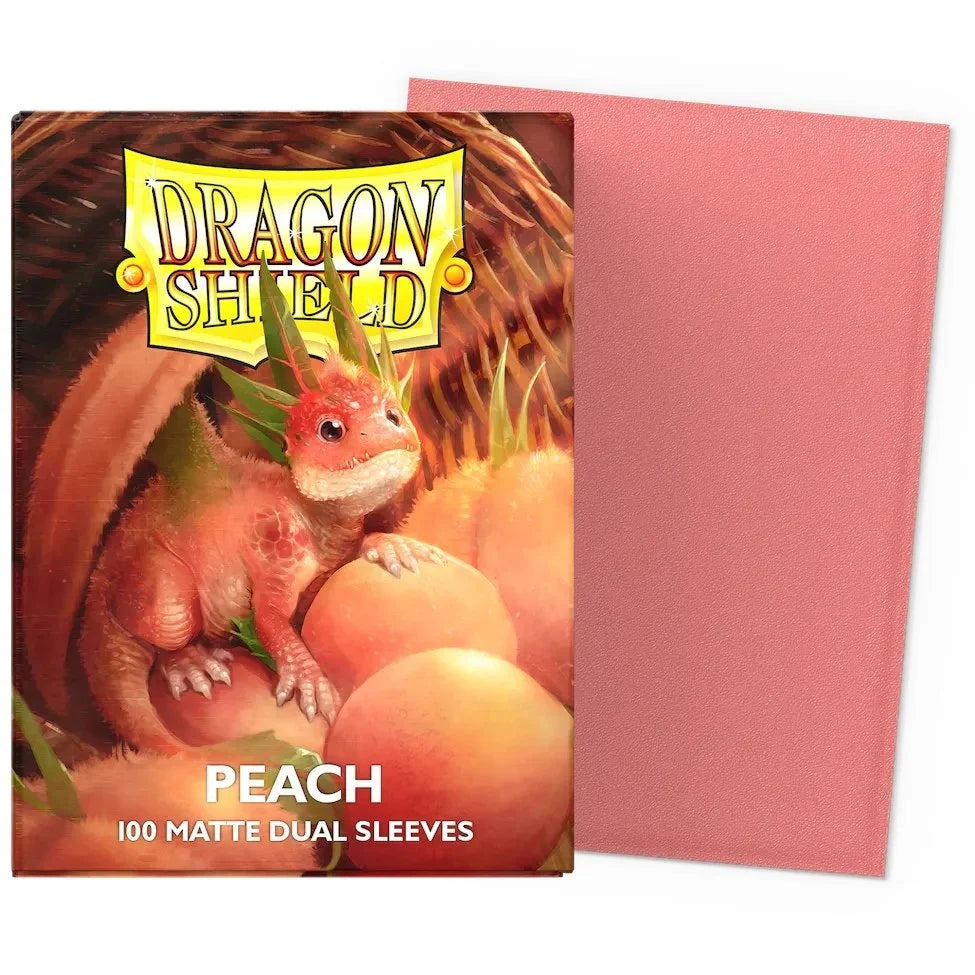 Dragon Shield - Peach - Matte Dual Sleeves - Taille standard (idéal MTG)