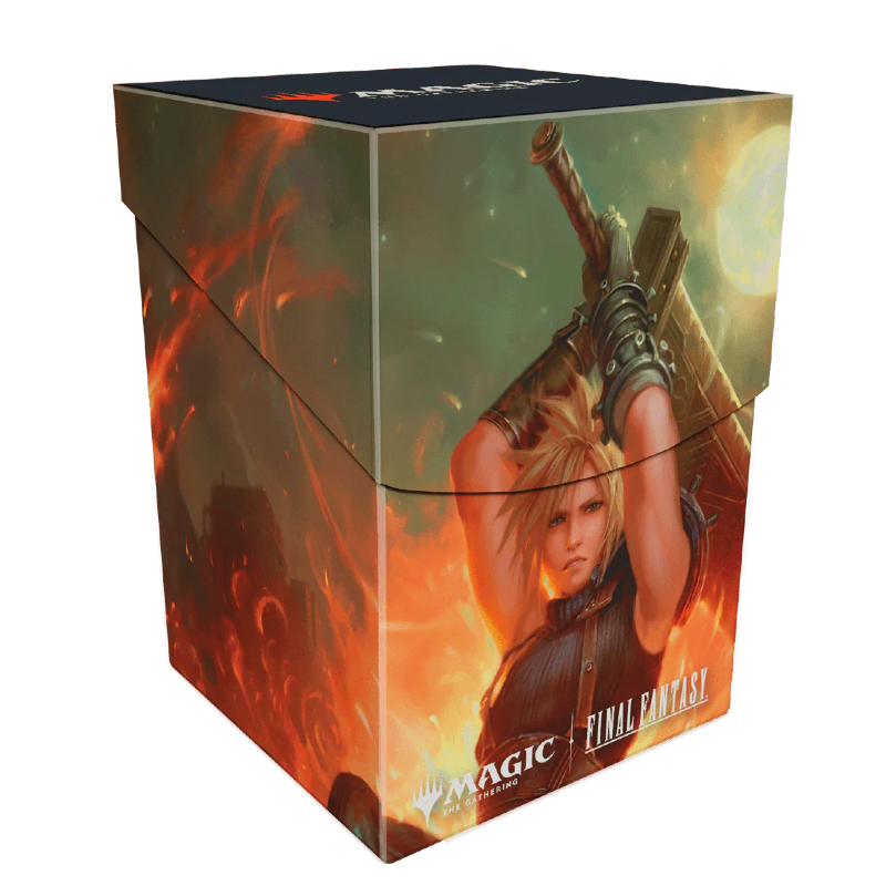 Ultra Pro 100+ Deck Box – Final Fantasy : Cloud, Ex‑SOLDIER (Idéal Magic Commander)