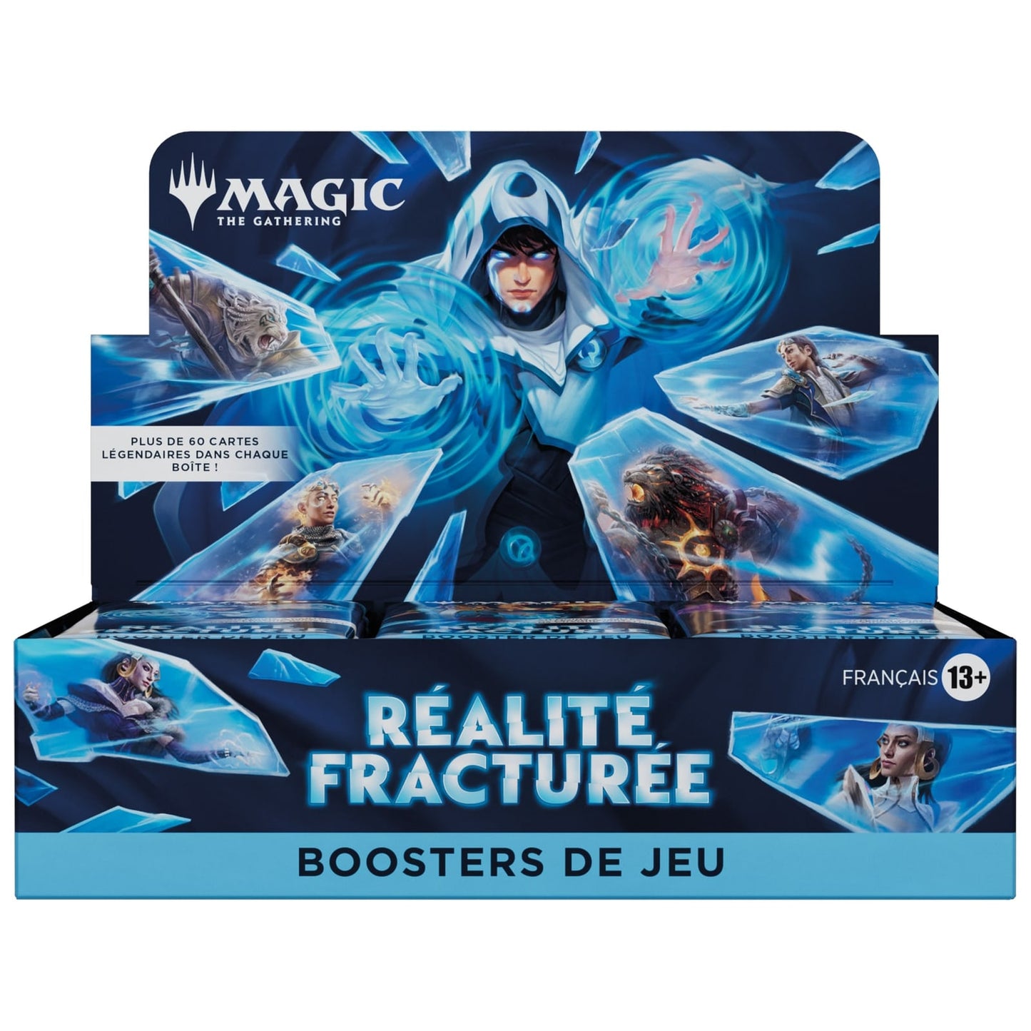 Boîte de 30 boosters de jeu Réalité fracturée vue de trois quarts
