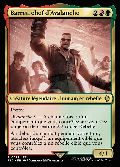 final fantasy mtg barret Barret, leader of Avalanche [EN] – Nevermint Reach Whenever Barret Wallace Version:Final Fantasy X: Counter Blitz Final Fantasy Promo Season Trading Card Game