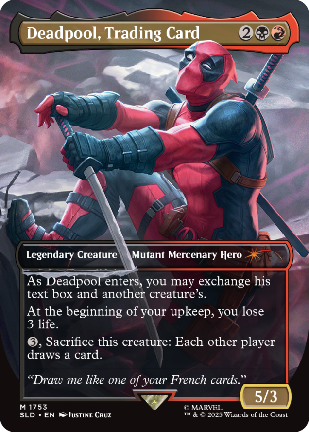 Set #6 : Secret Lair x Marvel's Deadpool - Non foil (Version Anglaise)