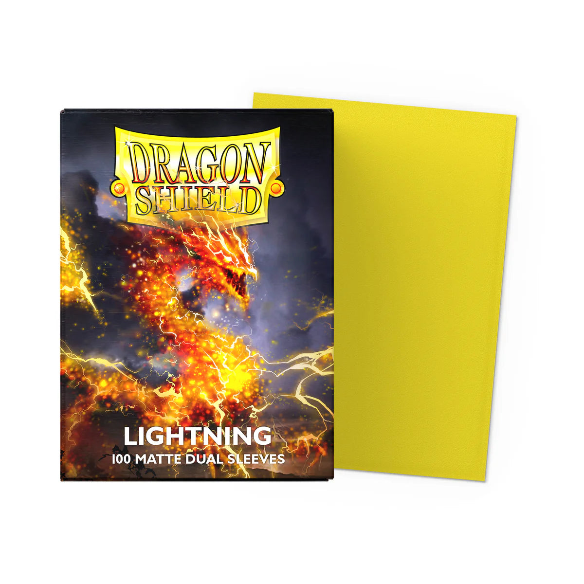 Dragon Shield - Lightning - Matte Dual Sleeves - Taille standard (idéal MTG)