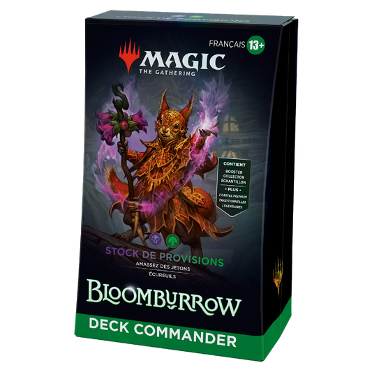 Magic: The Gathering Deck Commander Bloomburrow - Stock de provisions (Version Française)