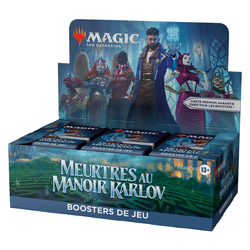 Boîte de 36 Boosters de Jeu "Meurtres au Manoir Karlov" (Version Française)