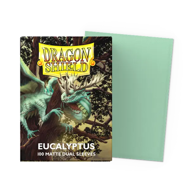Dragon Shield - Eucalyptus - Matte Dual Sleeves - Taille standard (idéal MTG)
