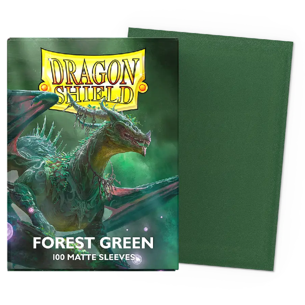 Dragon Shield - Forest Green - Matte Sleeves - Taille standard (idéal MTG)