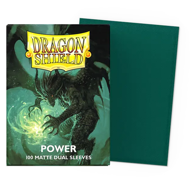 Dragon Shield - Power - Matte Dual Sleeves - Taille standard (idéal MTG)