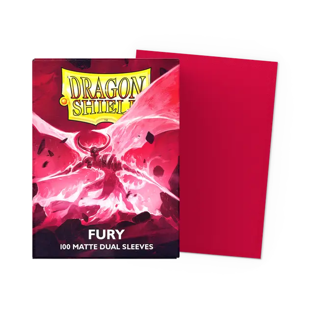 Dragon Shield - Fury - Matte Dual Sleeves - Taille standard (idéal MTG)
