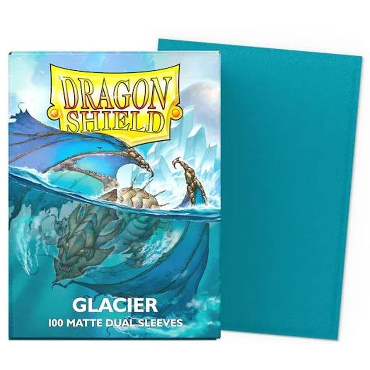 Dragon Shield - Glacier - Matte Dual Sleeves - Taille standard (idéal MTG)