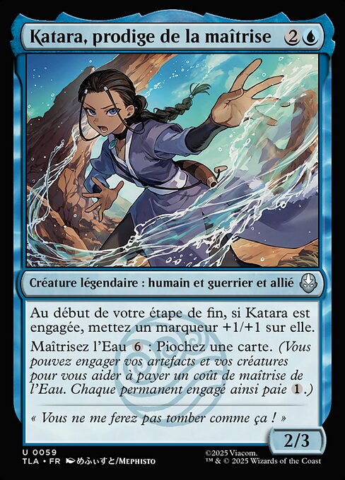 Katara, prodigy of the mastery