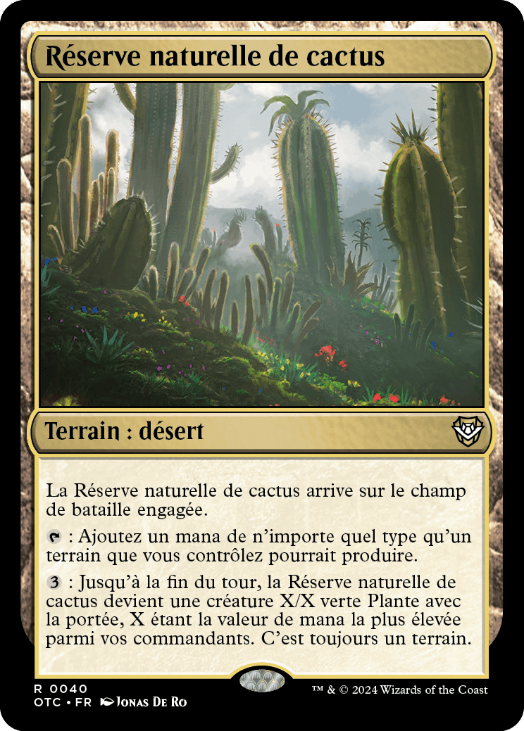 Magic: The Gathering Deck Commander Les Hors-la-Loi de Croisetonnerre - Fleur du désert (Version Française)