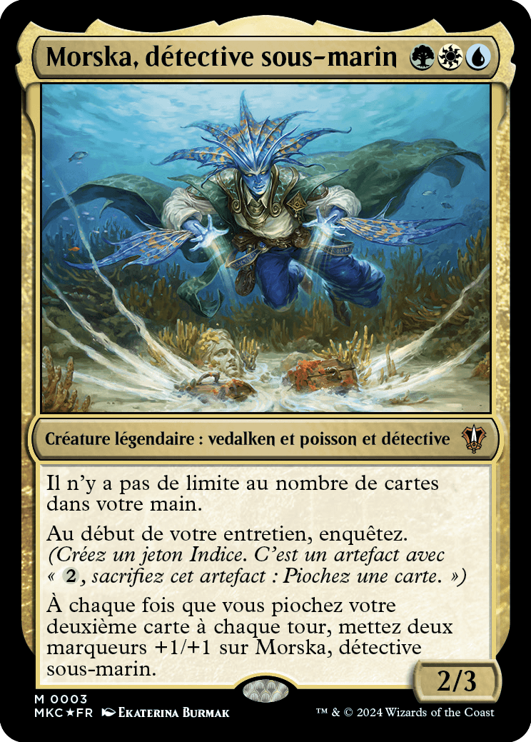 Deck Commander Magic: The Gathering Meurtres au manoir Karlov - Pêche aux indices (Version Française)