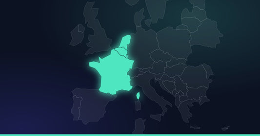 Carte d’Europe : France, Belgique, Luxembourg et Pays-Bas allumés.