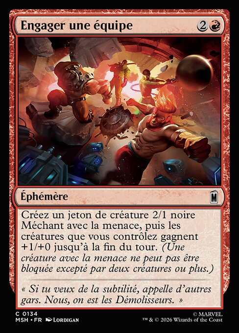 Engager une équipe [FR]