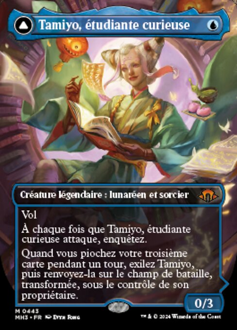 Tamiyo, étudiante curieuse // Tamiyo, érudite aguerrie [FR]