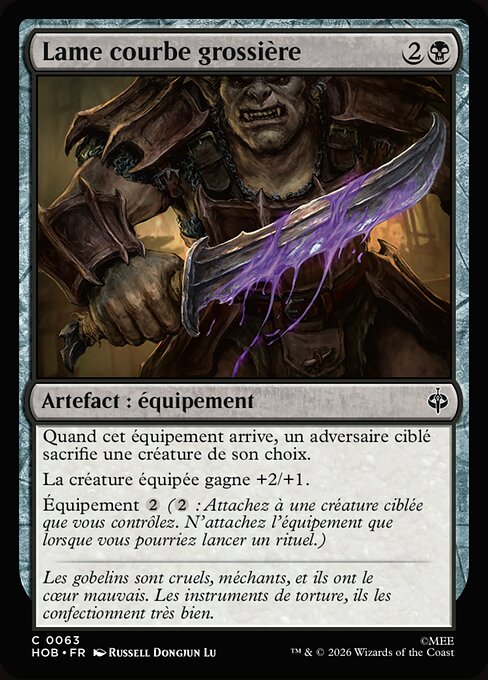 Lame courbe grossière [FR]