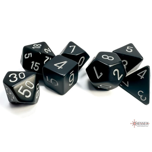 Accessoires - Dés - Chessex - Set de 7 dés D&D Black/White