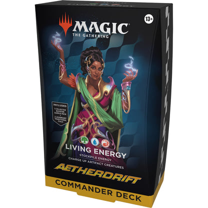 Deck Commander Aetherdrift Living Energy, vue de côté
