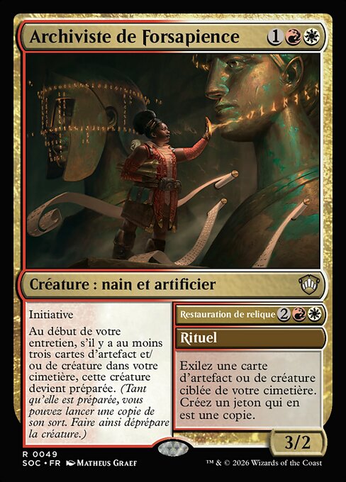 Archiviste de Forsapience // Restore Relic [FR]