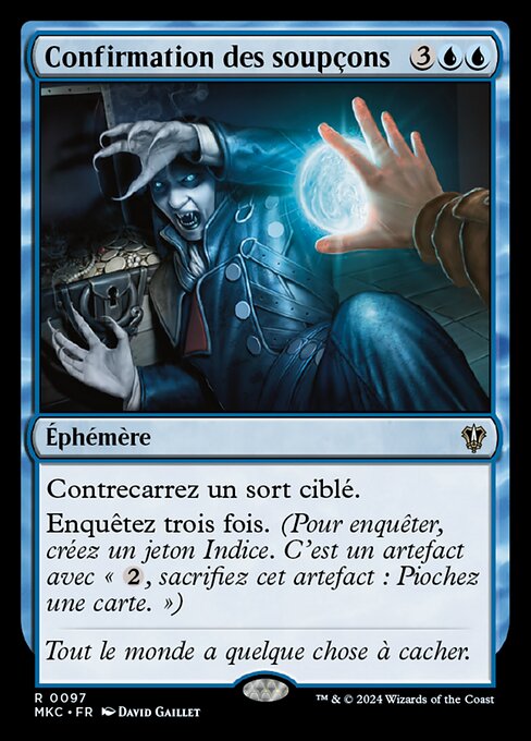Confirmation des soupçons [FR]
