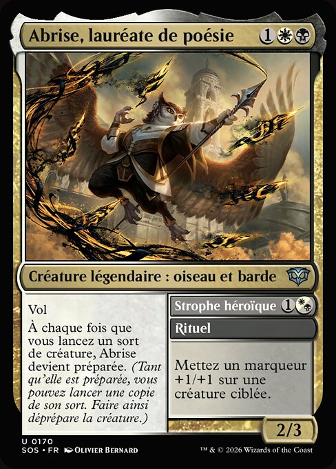 Abrise, lauréate de poésie // Heroic Stanza [FR]