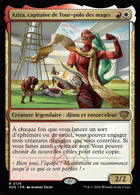 Aziza, capitaine de Tour-polo des mages [FR] [FOIL]