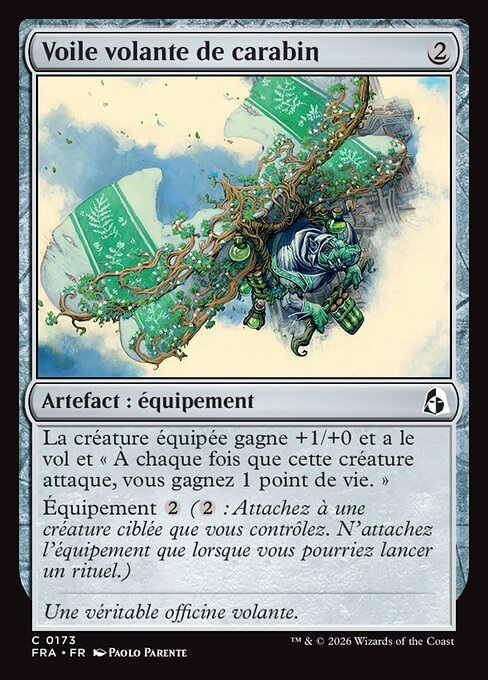 Voile volante de carabin [FR]