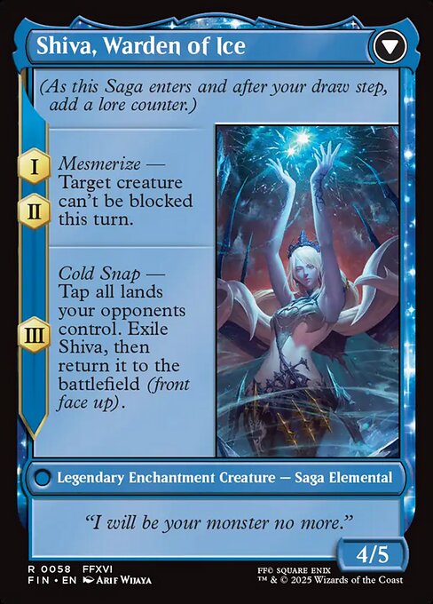 Jill, Shiva's Dominant // Shiva, Warden of Ice [EN]