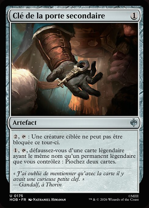 Clé de la porte secondaire [FR]