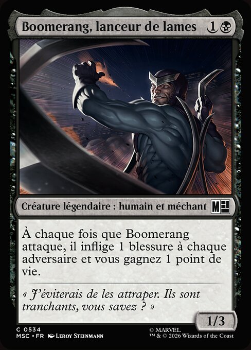Boomerang, lanceur de lames [FR]