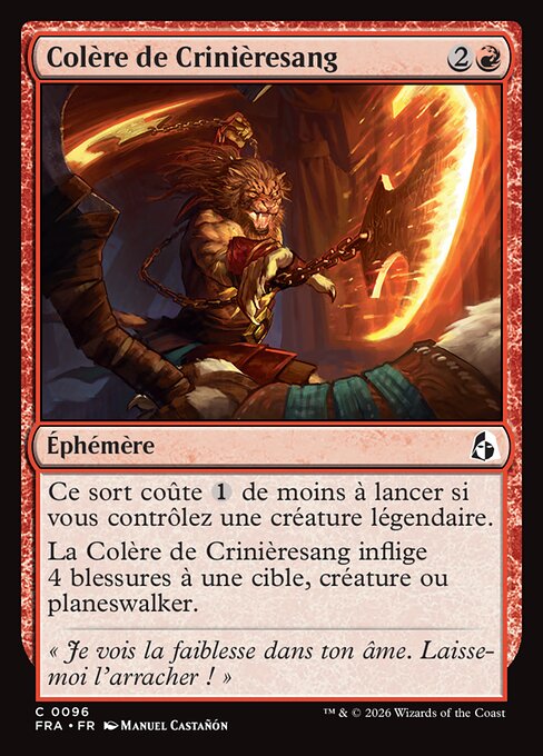 Colère de Crinièresang [FR]