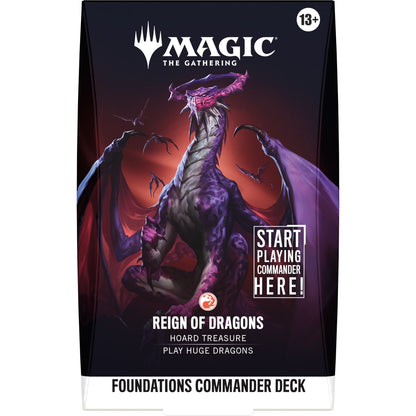 Deck Commander Foundations Reign of Dragons, face avant de la boîte