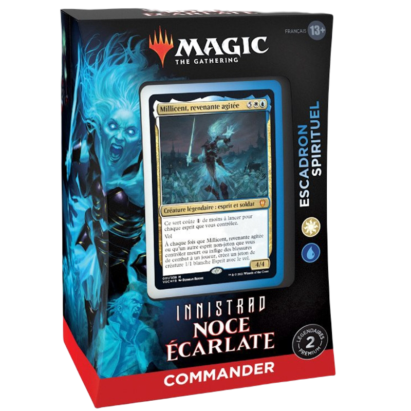 Deck Commander Magic The Gathering : Innistrad : Noce Ecarlate – Escadron Spirituel (Version Française)