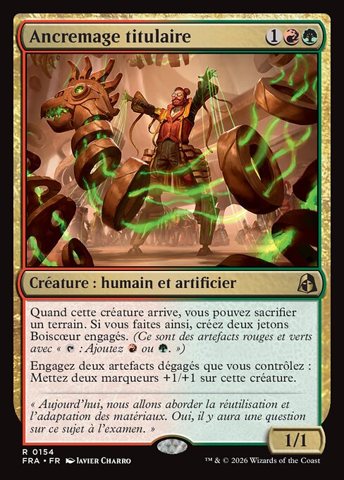 Ancremage titulaire [FR]