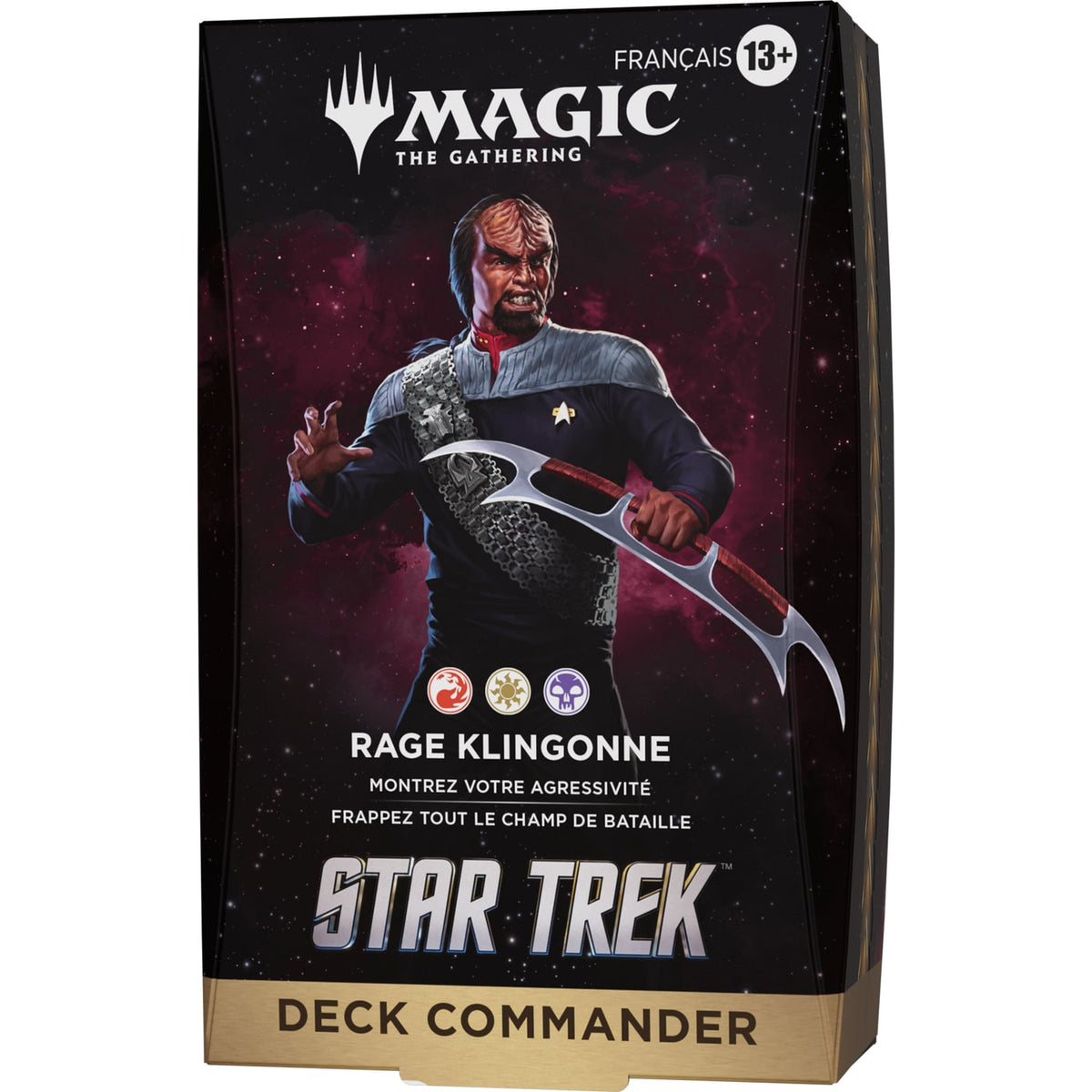 Deck Commander Star Trek Rage klingonne, vue de côté