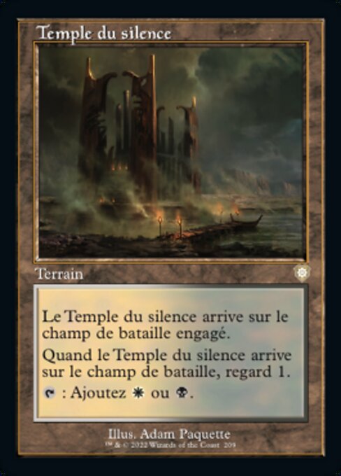 Temple du silence [FR]