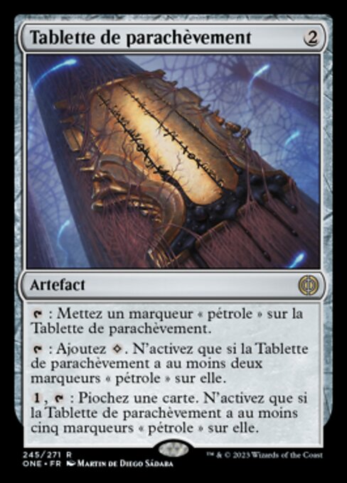 Tablette de parachèvement [FR]