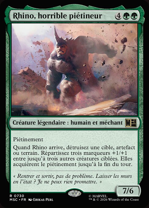 Rhino, horrible piétineur [FR]