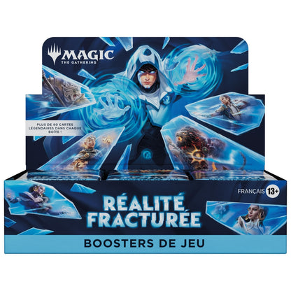 Boîte de 30 boosters de jeu Réalité fracturée vue de trois quarts