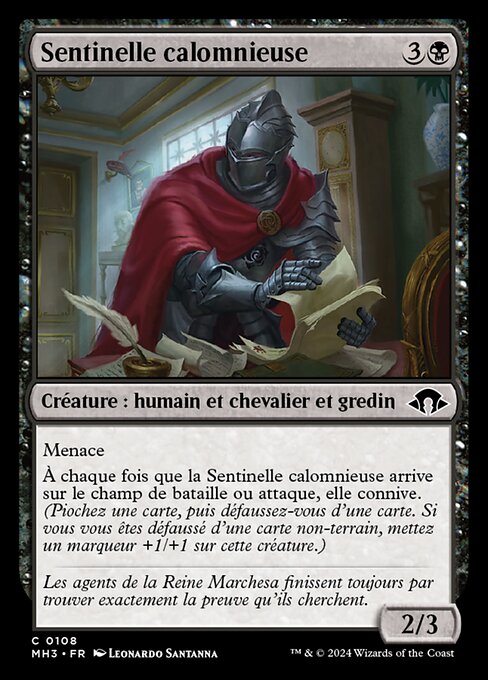 Sentinelle calomnieuse [FR]