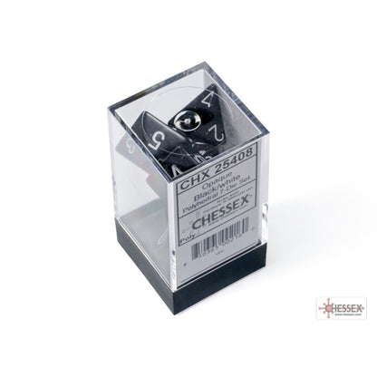 Set Chessex Opaque noir/blanc dans sa boîte