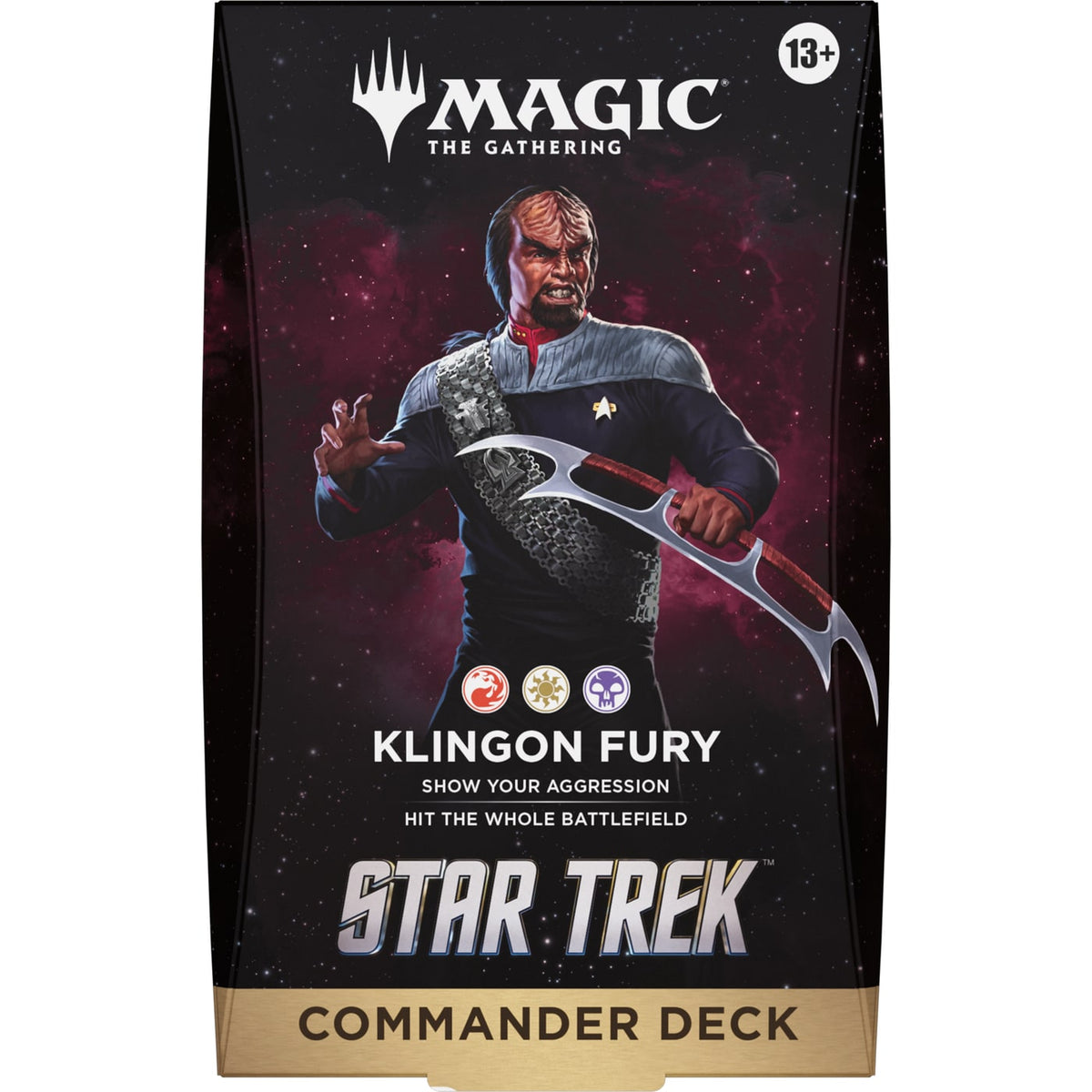 Deck Commander Star Trek Klingon Fury, vue de face