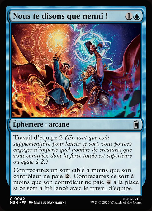 Nous te disons que nenni ! [FR]