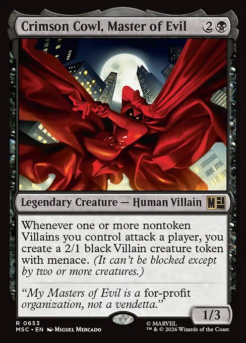Crimson Cowl, Master of Evil [FR]