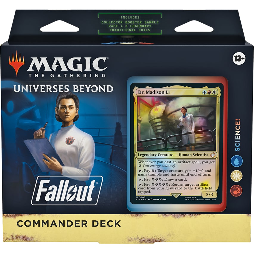 Deck Commander Fallout Science!, vue de côté
