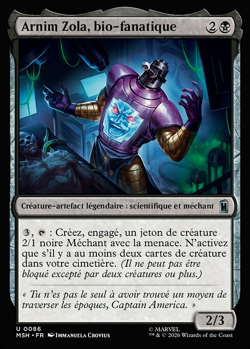 Arnim Zola, bio-fanatique [FR]