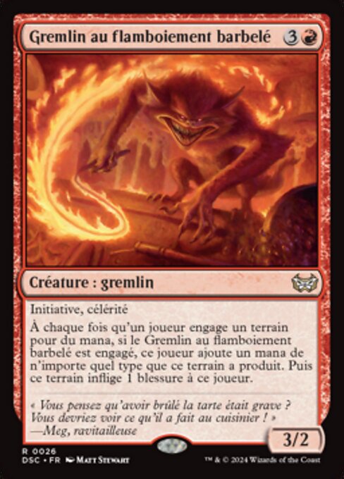 Gremlin au flamboiement barbelé [FR]