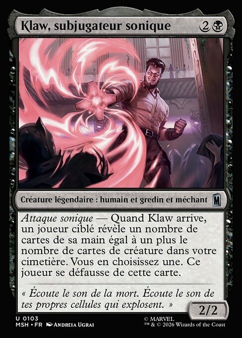 Klaw, subjugateur sonique [FR]