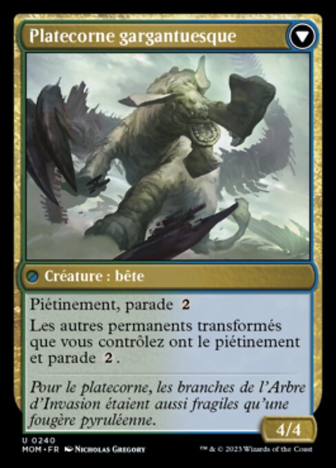 Invasion de Pyrulée // Platecorne gargantuesque [FR] [FOIL]