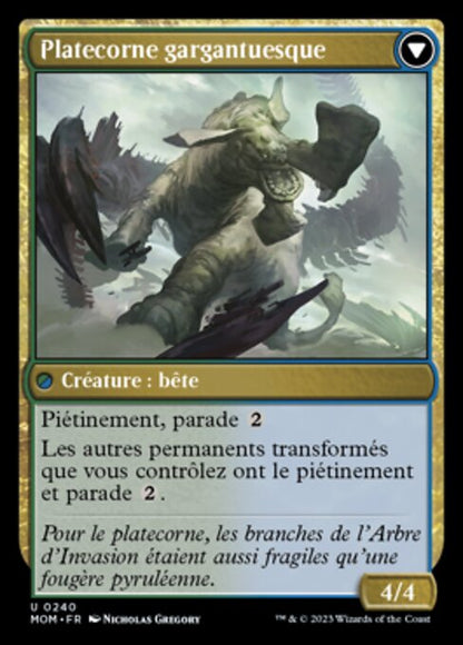 Invasion de Pyrulée // Platecorne gargantuesque [FR] [FOIL]